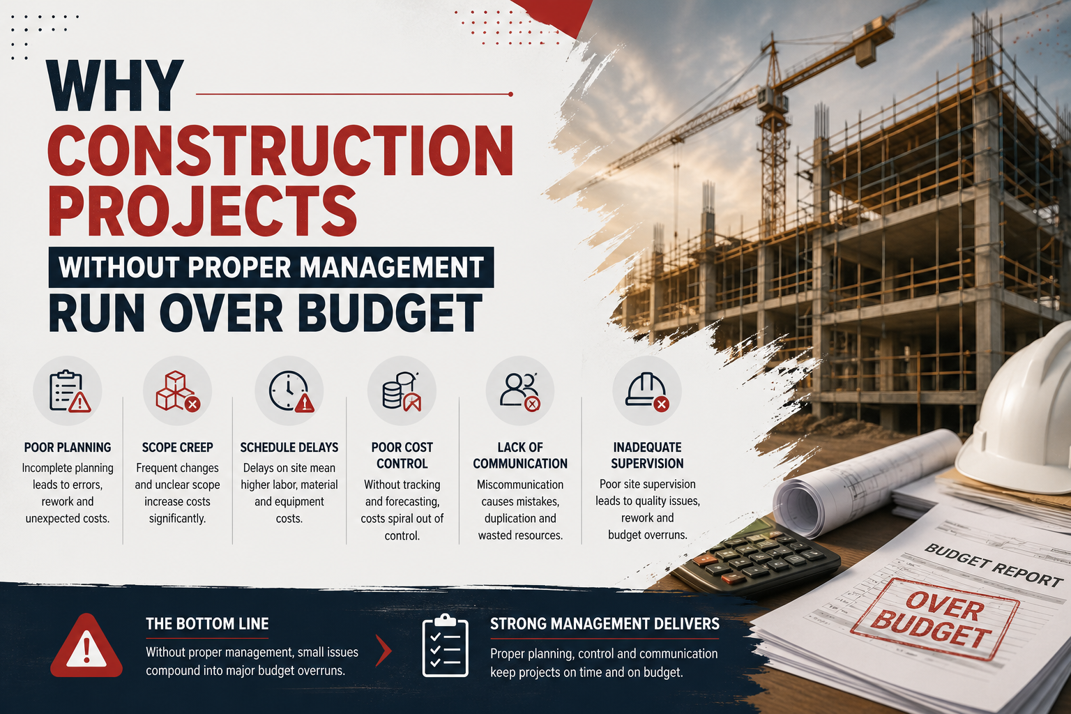 You are currently viewing Why Construction Projects Without Proper Management Run Over Budget