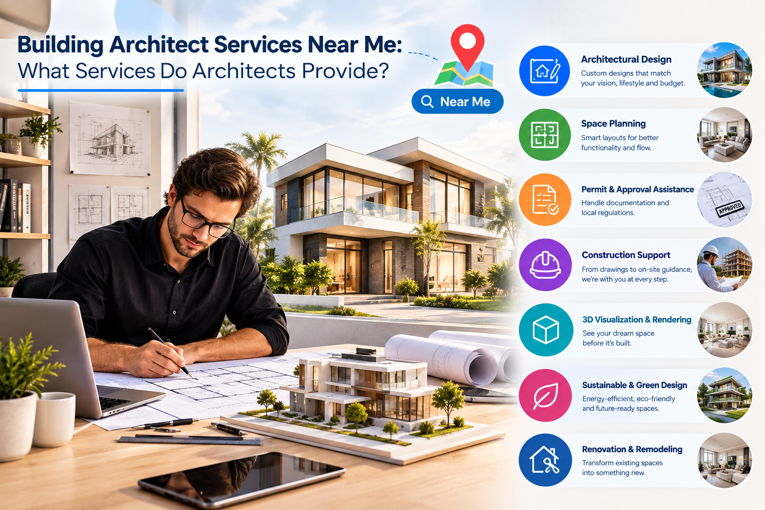 Read more about the article Building Architect Services Near Me: What Services Do Architects Provide?