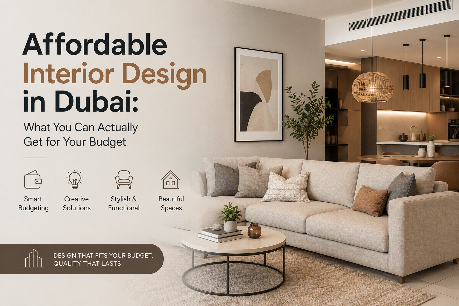 You are currently viewing Affordable Interior Design in Dubai: What You Can Actually Get for Your Budget